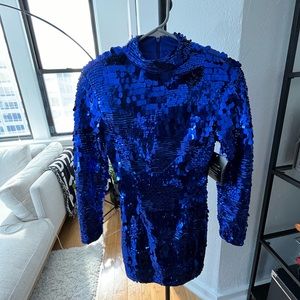 NWT Retrofête Blue April Sequin Dress